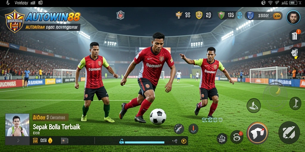 Gameplay seru di AUTOWIN88 dengan tampilan lapangan yang realistis.