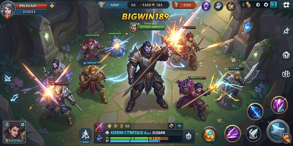 Tampilan menarik dari gameplay BIGWIN189 saat membangun kerajaan SLG.
