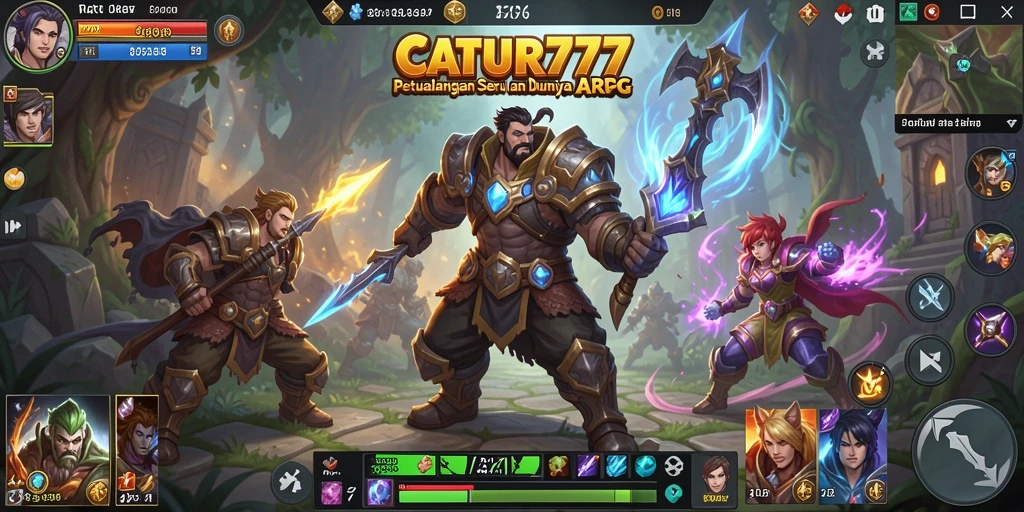 Tangkapan layar menampilkan aksi seru dalam game ARPG.