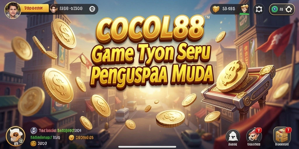 Screenshot gameplay COCOL88 menampilkan aksi bisnis yang menegangkan.