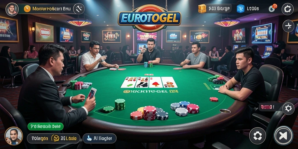 Tampilan gameplay menarik dari EUROTOGEL di layar smartphone.