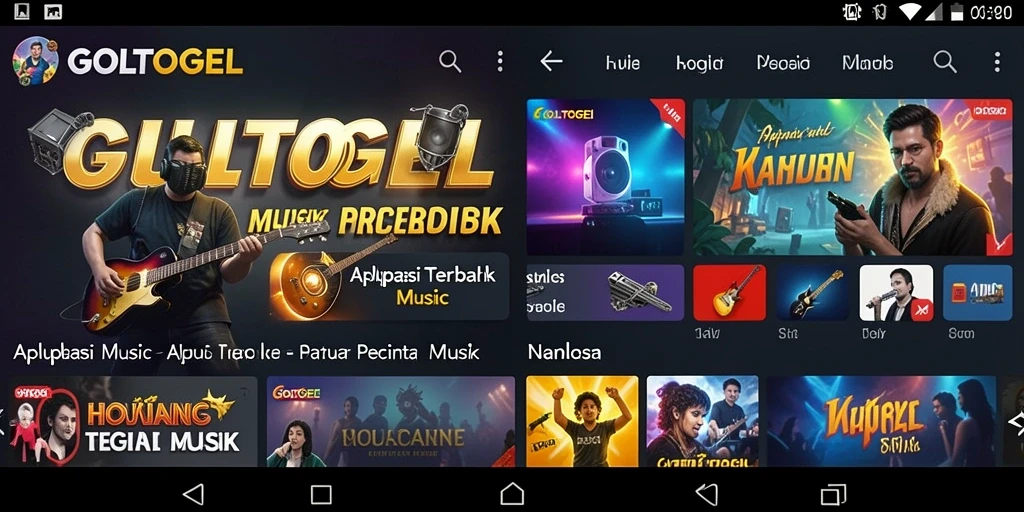 Screenshot gameplay GOLTOGEL yang menunjukkan interaksi dan fitur bernyanyi.