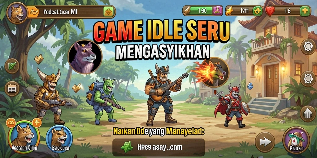 Gameplay Idle yang menarik dan penuh warna di HR89.