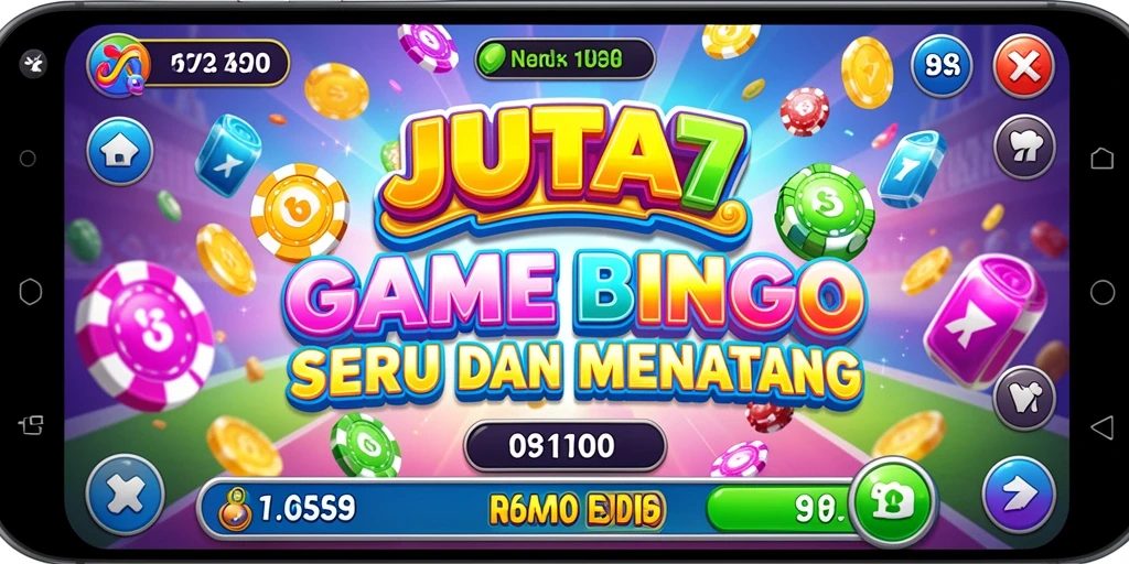 Tampilan menarik dari gameplay Bingo di JUTA7.