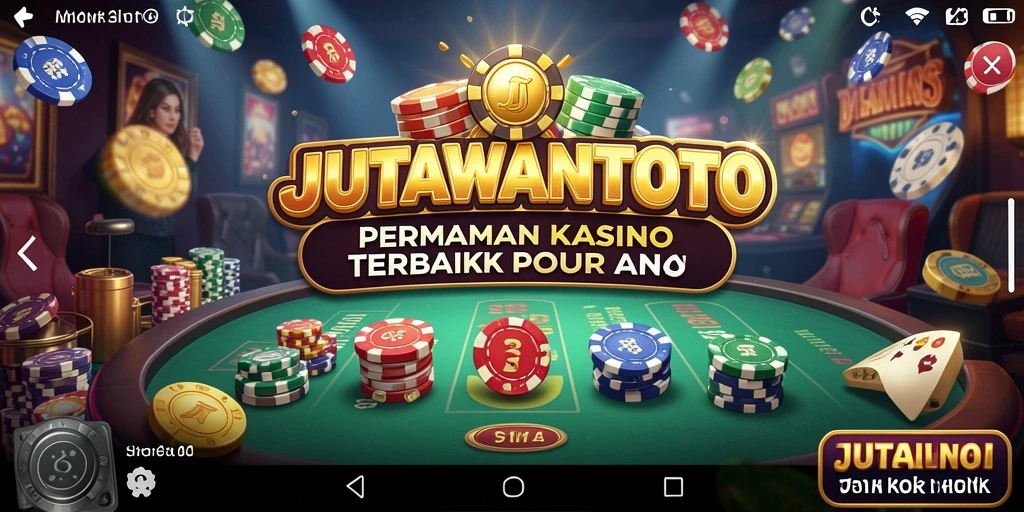 Screenshot gameplay JUTAWANTOTO menampilkan momen seru di kasino.