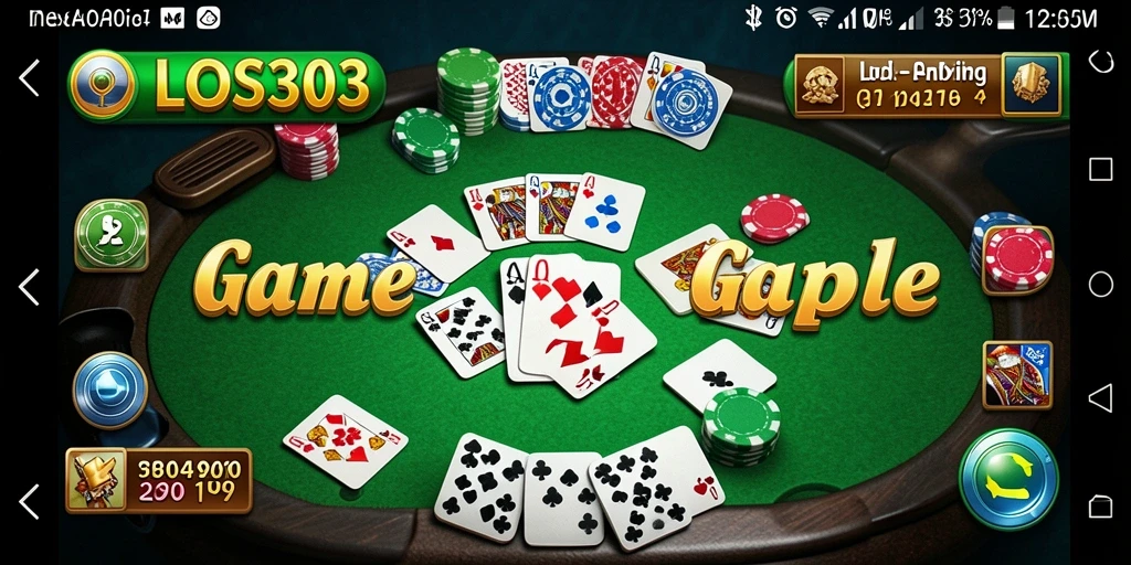 Screenshot menunjukkan pemain sedang menikmati permainan Gaple yang seru.