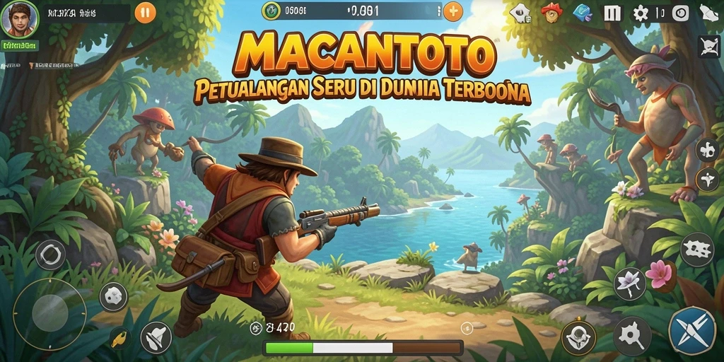 Screenshot menunjukkan gameplay Open World yang menakjubkan dari MACANTOTO.