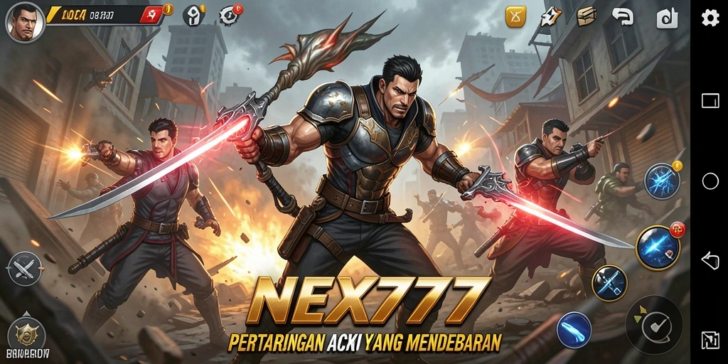 Tampilan mendebarkan dari pertarungan aksi NEX777