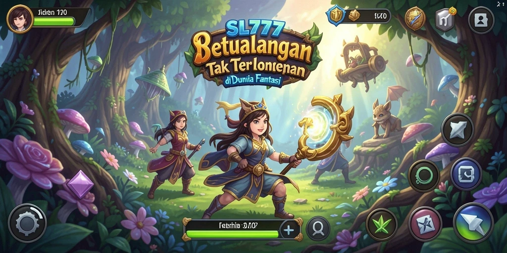 Tampilan gameplay SL777 yang menakjubkan dalam dunia petualangan yang luas.