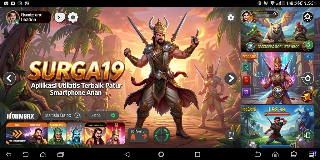 Tampilan antarmuka SURGA19 yang intuitif dan mudah digunakan.
