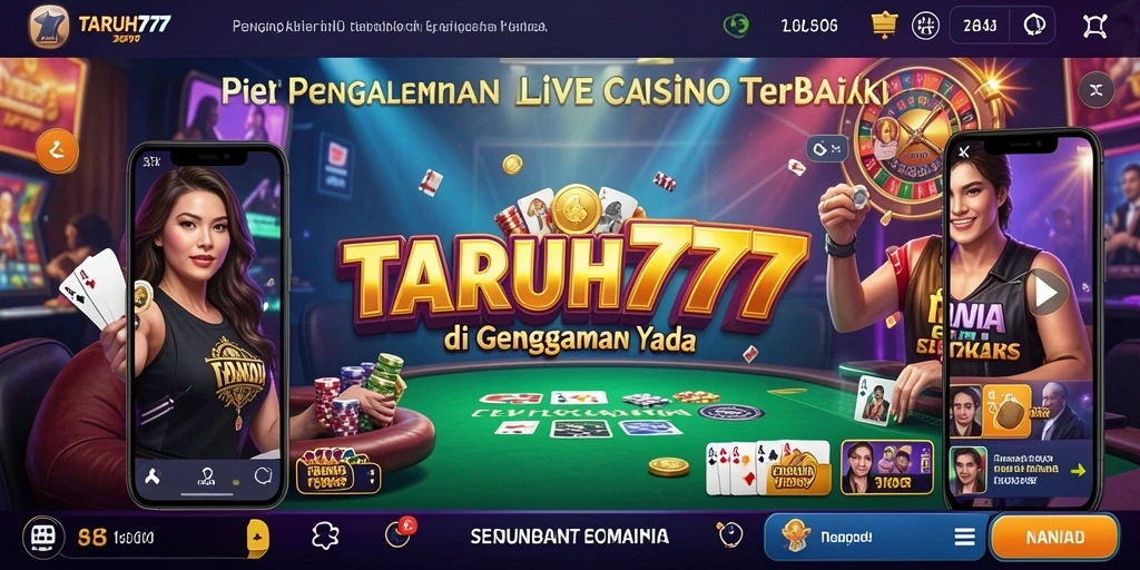 Tampilan gameplay Live Casino yang memukau di TARUH777.
