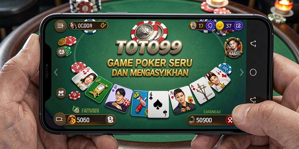 Screenshot TOTO99 yang menampilkan gameplay seru permainan poker.