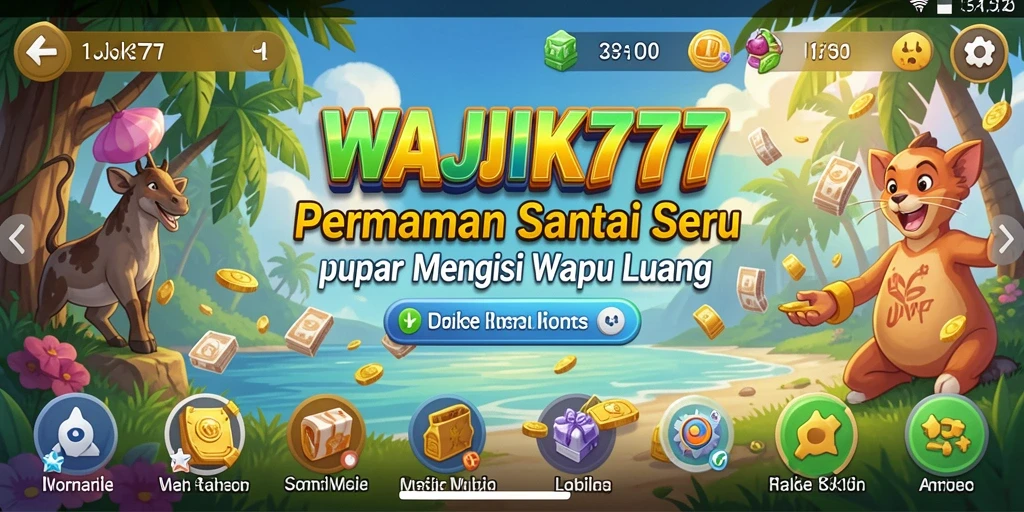 Tampilan gameplay WAJIK777 yang menarik dan penuh warna.